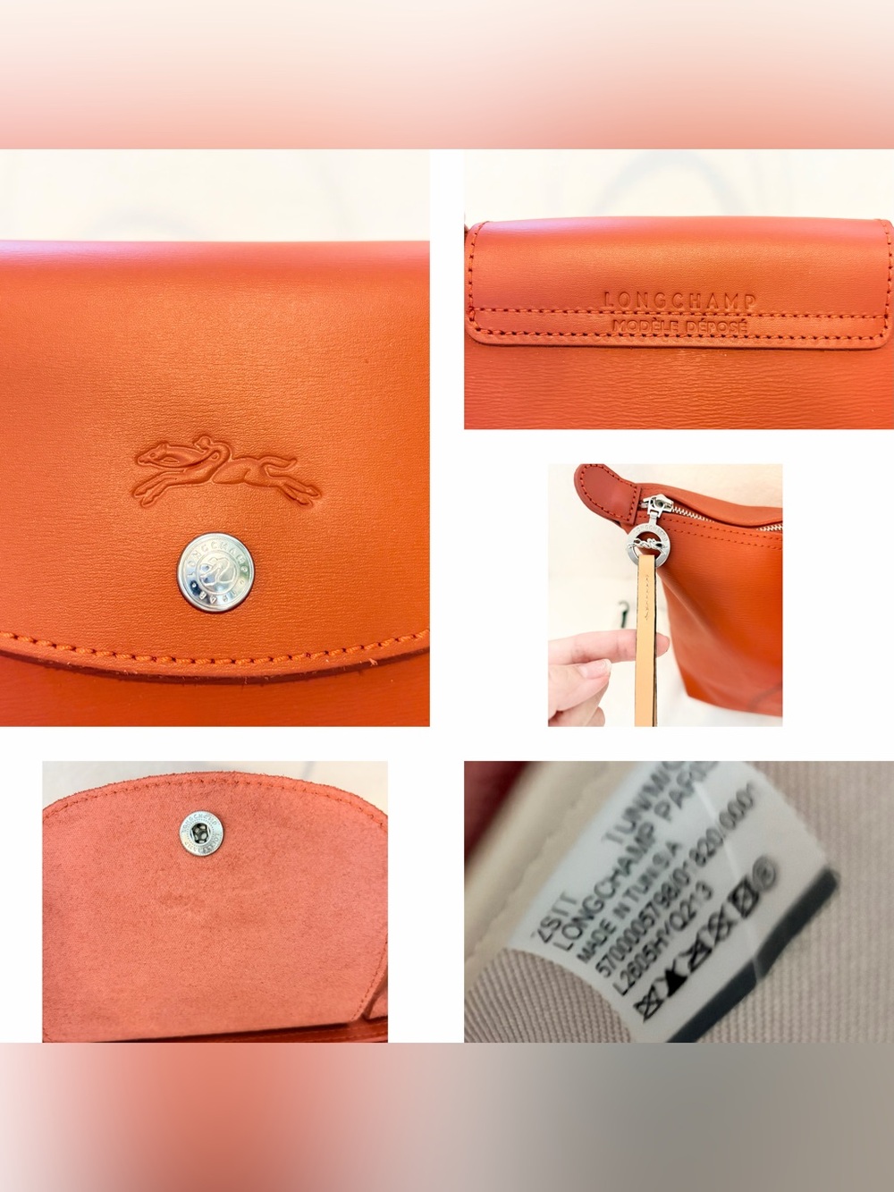 Authentic Longchamp Le Pliage City Medium Tote in Rust - Picture 3 of 15